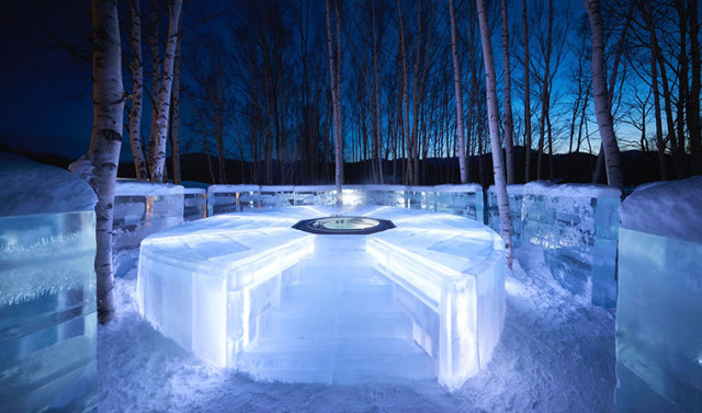 Outdoor Ice Bath di Tomamu Ice Village (Foto: dok. snowtomamu)