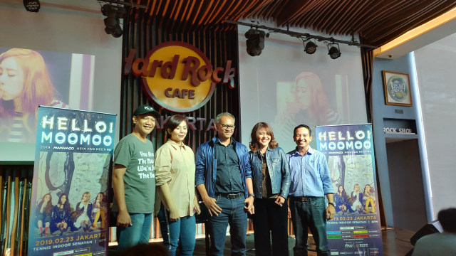 Konferensi pers fan meeting Mamamoo di Pacific Place, Jakarta, Selasa (29/1). (Foto: Niken Nurani/kumparan)