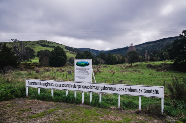 Taumatawhakatangihangakoauauotamateaturipukakapikimaungahoronukupokaiwhenuakitanatahu, Selandia Baru (Foto: Shutter Stock)