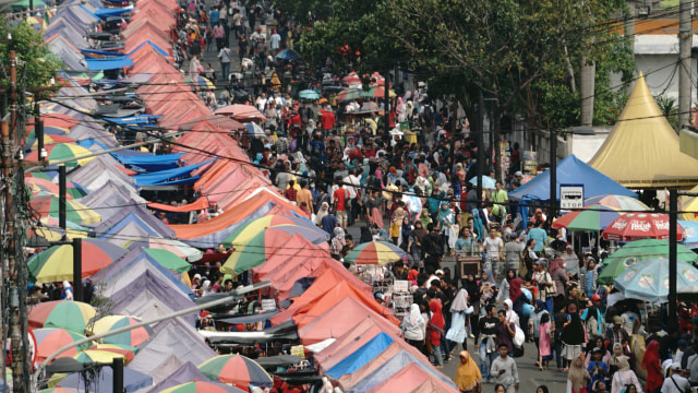 Suasana di Pasar Tanah Abang. (Foto: Helmi Afandi/kumparan)