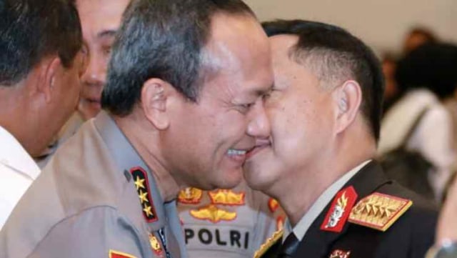 Kebersamaan Kapolri Jenderal Tito dan Kalemdikpol Komjen Arief. (Foto: Dok. Istimewa)