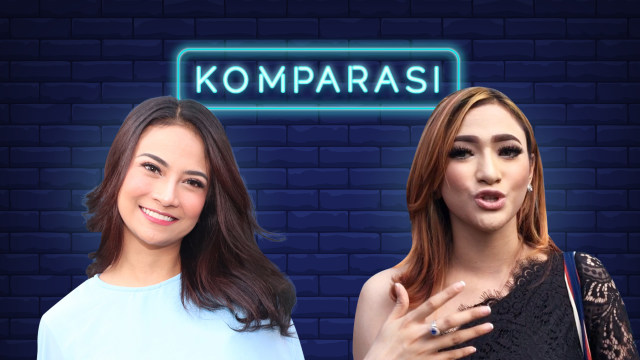 Komparasi Vanessa Angel dengan Amel Alvi. (Foto: Infografik: Nunki Lasmaria Pangaribuan.)