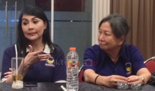 Gabung di Nasdem, Artis Tessa Kaunang Dekati Warga Tuban