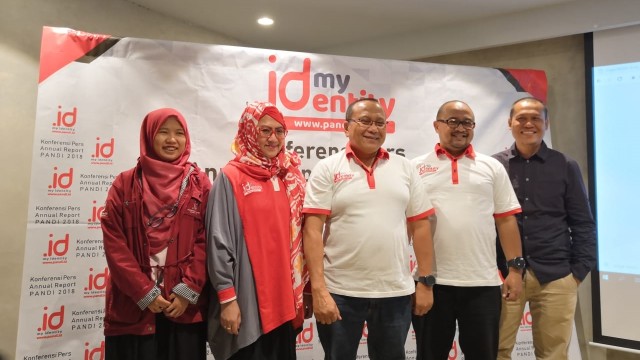Direktur Utama PANDI Andi Budimansyah (tengah). (Foto: Bianda Ludwianto/kumparan)