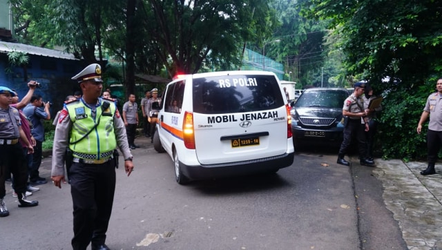 Suasana rumah duka Awaloeddin Djamin di Jalan Daha III, Jakarta Selatan, Kamis (31/1/2019). (Foto: Nugroho Sejati/kumparan)