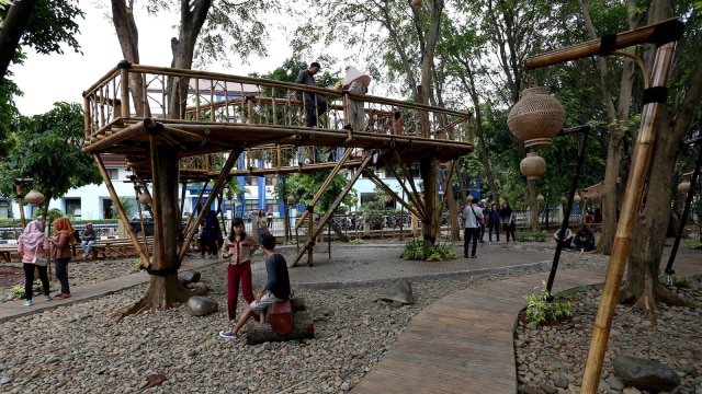 Suasana Taman Bambu. Foto: Dimas