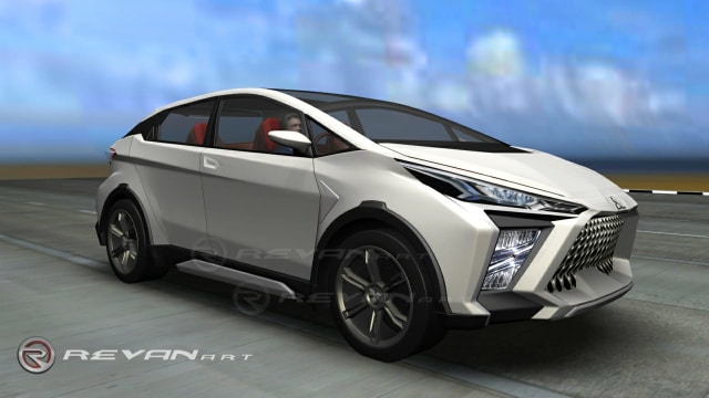 Rekayasa digital Mitsubishi Xlander Concept Foto: RevanART