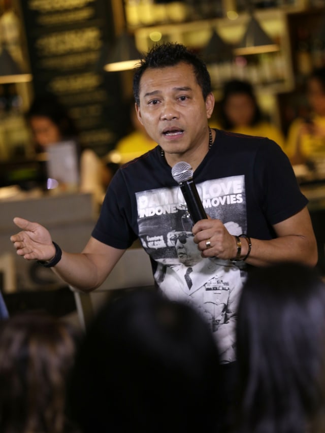 Anggota DPR Anang Hermansyah saat diskusi RUU permusikan di Cilandak Town Square Jakarta Senin (4/2). Foto: Ronny/kumparan