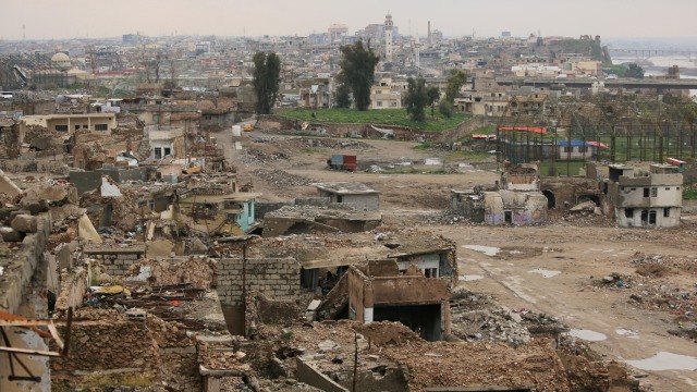 Kondisi kota Mosul, Irak yang hancur setelah diduduki ISIS. Foto: REUTERS/Ari Jalal