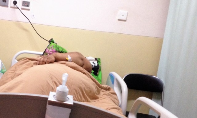 Sunarti, pasien obesitas yang dirawat di RSHS Bandung. (Iman Herdiana)
