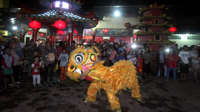 Imlek, Vihara Amurwa Bhumi, Bogor, Barongsai