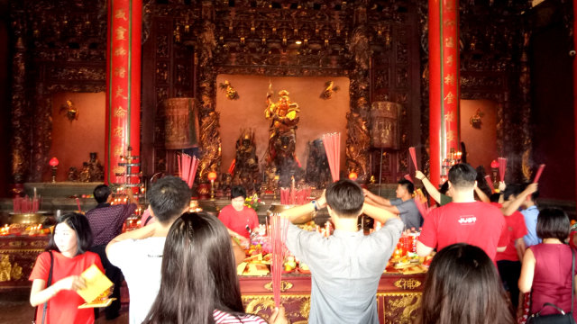 Suasana Imlek di Vihara Satya Dharma, Bali. Foto: Denita BR Matondang/kumparan