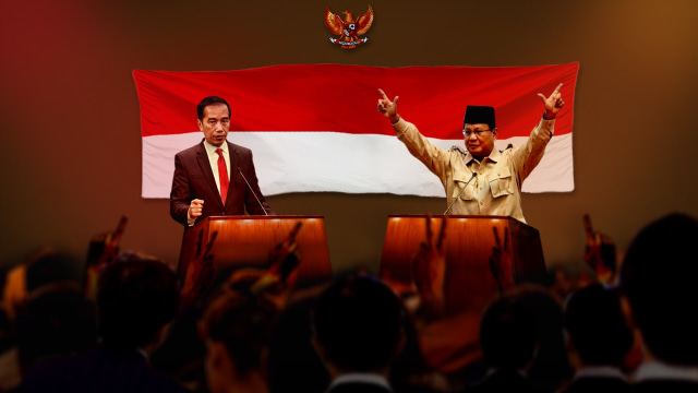 Ilustrasi Lipsus kumparan: Jokowi-Prabowo berebut alumni. Foto: Basith Subastian/kumparan