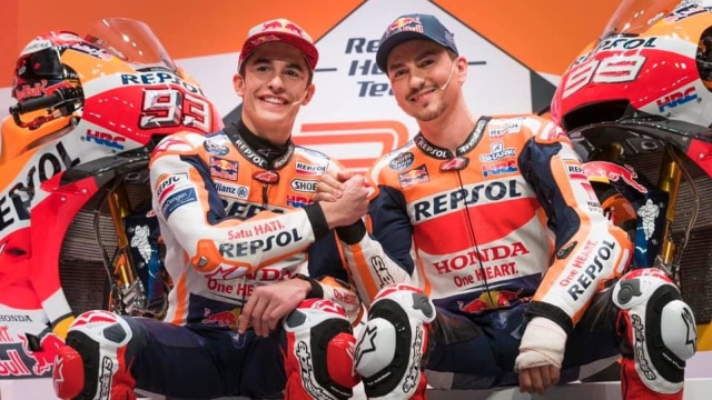 Duo Repsol Honda di GP 2019, Marc Marquez dan Jorge Lorenzo. Foto: Dok. Honda Racing Corporation