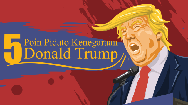 5 Poin Pidato Kenegaraan Donald Trump. Foto: Anggoro Fajar Purnomo/kumparan