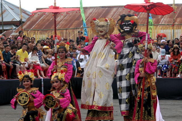 Kreasi seniman bali ditampilkan dalam Festival Balingkang 2019, rabu (6/2) si Kintamni Bangli- kanalbali/zul