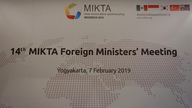 Pertemuan tingkat menteri negara anggota MIKTA di Jogjakarta. Foto: Darin Atiandina/kumparan
