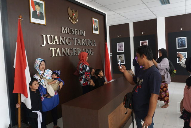 Suasana pengunjung di Museum Juang Taruna, Tangerang. Foto: Dok. Dimas