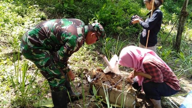 Fosil gajah purba yang ditemukan di Desa Galuhtimur, Kecamatan Tonjong, Kabupaten Brebes.