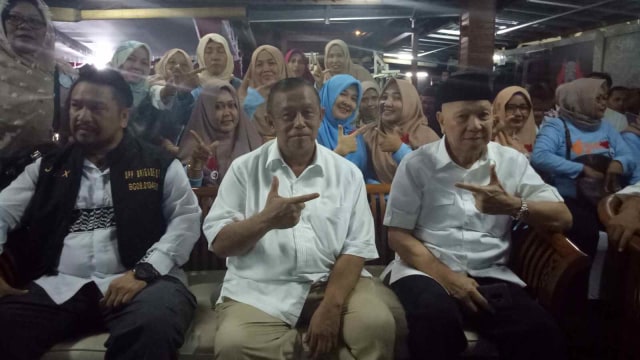 Ketua BPN Prabowo-Sandi, Djoko Santoso, usai memberi pembekalan ke sejumlah relawan di Denpasar, Bali. Foto: Denita Matondang/kumparan