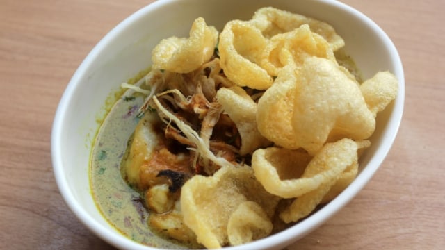 Bubur ayam kari. Foto: Shutterstock