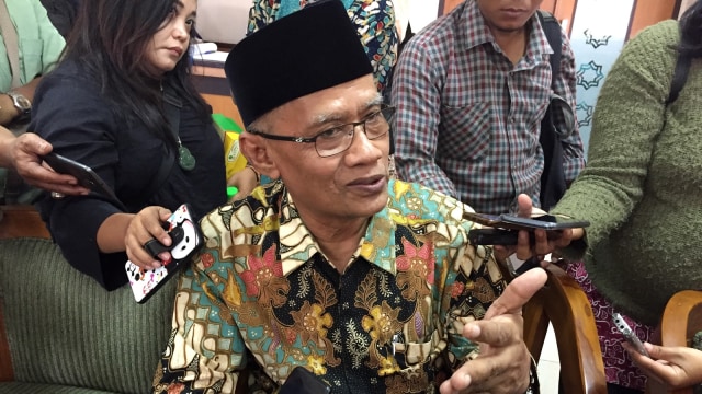 Ketua Umum PP Muhammadiyah, Haedar Nashir saat di UMY, Yogyakarta, Senin (11/2). Foto: Arfiansyah Panji Purnandaru/kumparan