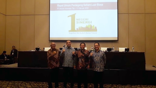 PT Holcim Indonesia Tbk mengadakan Rapat Umum Pemegang Saham Luar Biasa (RUPSLB) untuk melakukan pergantian nama perusahaan menjadi PT Solusi Bangun Indonesia Tbk, Senin (11/2). Foto: Dok. Istimewa