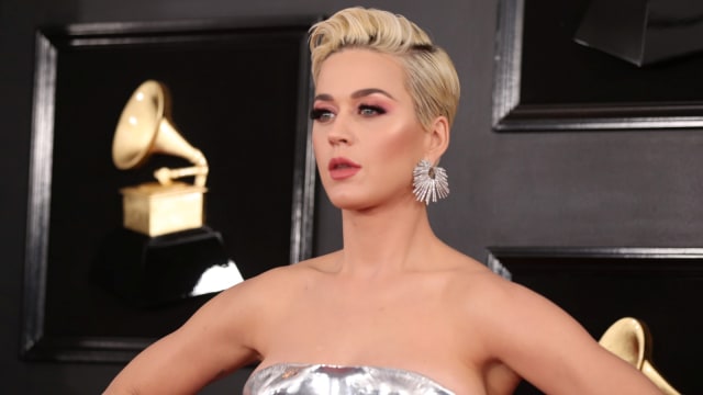 Katy Perry di Grammy Awards 2019, Los Angeles, California, Amerika Serikat. Foto: REUTERS/Lucy Nicholson