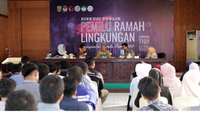 Diskusi Pemilu Ramah Lingkungan di Banda Aceh, Senin (11/2). Foto: Humas Banda Aceh