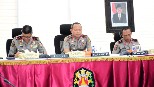 Suasana Sidang Dewan Akademik Akpol yang dipimpin Kalemdiklat Komjen Pol. Arief Sulistyanto (tengah). Foto: Dok. Lemdiklat Polri