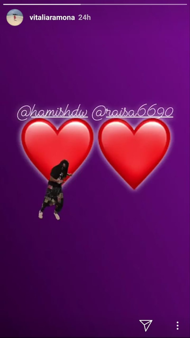 postingan manajer Hamish Daud di IG Story