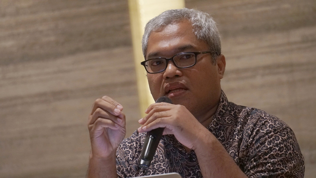 Aan Eko Widiarto di FGD Kemah Konstitusi di Hotel Ashley, Jakarta, Rabu (13/2). Foto: Jamal Ramadhan/kumparan