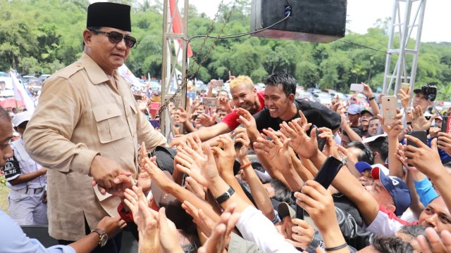 Capres Prabowo Subianto saat melakukan safari ke Purbalingga, Jateng. Foto: Dok. Tim Media Prabowo-Sandi