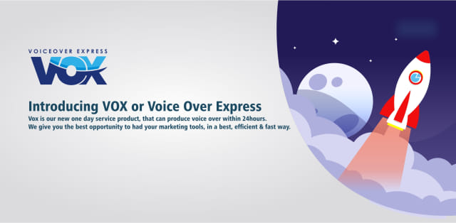 Voice Over Express (VOX) Program Terbaru dari Indovoiceover