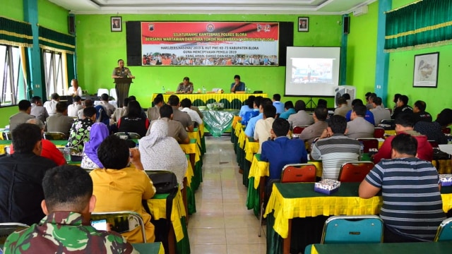 Acara silahturahmi kamtibmas jajaran Polres Blora bersama Wartawan dan Para Tokoh Masyarakat di Kabupaten Blora. Rabu (13/02/2019)