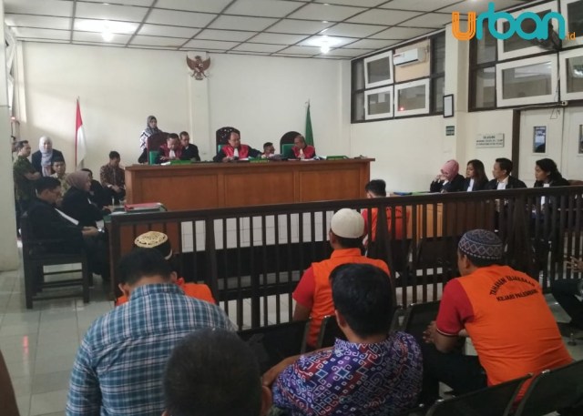 Proses persidangan bandar narkoba di Pengadilan Negeri Klas 1A Palembang pada Kamis (7/2) lalu (Foto: Urban Id) 