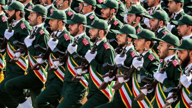 Pasukan Garda Revolusi Iran. Foto: AFP/STR
