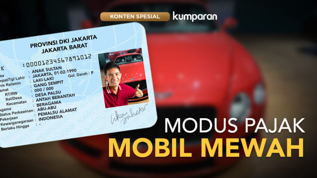 Ilustrasi pencatutan identitas mobil mewah. Foto: Rangga/kumparan