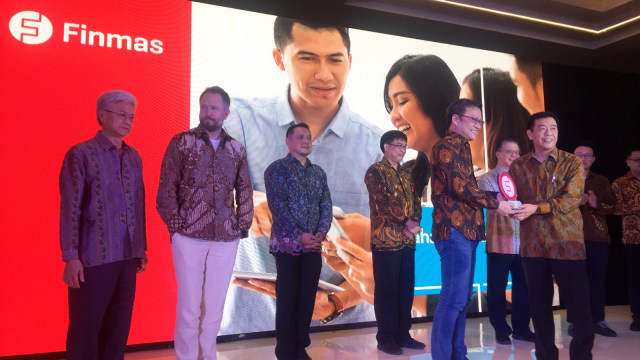 Peluncuran aplikasi pinjaman uang multiguna oleh perusahaan pinjaman online Finmas di Pullman, Jakarta, Kamis (14/2). Foto: Ema Fitriyani/kumparan