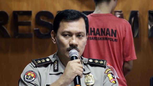 Kasubag Opinev bag Penum Di Humas Polri AKBP Zahwani Pandra Arsyad saat rilis kasus pengungkapan Sextortion Online di Cideng, Jakarta Pusat, Jum'at (15/2). Foto: Helmi Afandi/kumparan