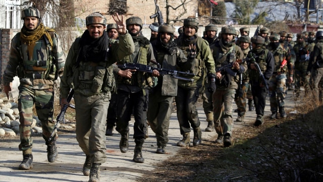 Tentara Pakistan berjaga-jaga di Islamabad. Foto: AFP