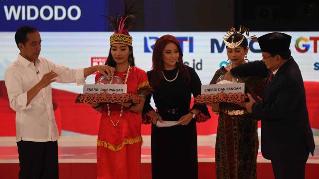 Debat kedua Capres 2019 di Hotel Sultan Jakarta, Capres nomor urut 01 Joko Widodo, Capres nomor urut 02 Prabowo Subianto