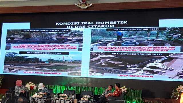 Suasana seminar Nasional Membedah Citarum dari Hulu hingga DKI Jakarta di Auditorium BPK RI, Jakarta, Senin (18/2). Foto: Darin Atiandina/kumparan