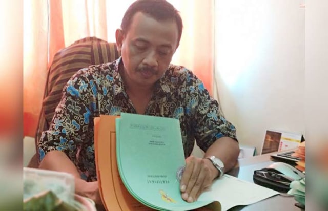 H. Arif Kurniawan, Kasie Hubungan Hukum Pertanahan BPN Pacitan. (foto: Yuniardi Sutondo/BO) 