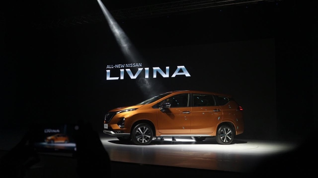 Nissan Livina yang dibangun berbasis Xpander resmi diperkenalkan Foto: Ghulam Nayazri/kumparanOTO