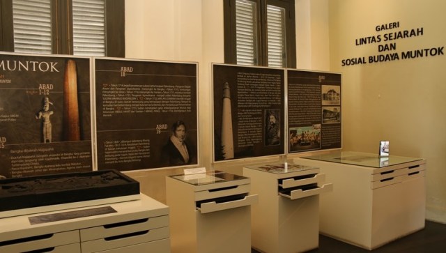 Galeri Lintas Sejarah dan Sosial Budaya Muntok, yang mencerita sejarah berdirinya Kota Muntok.(ist)