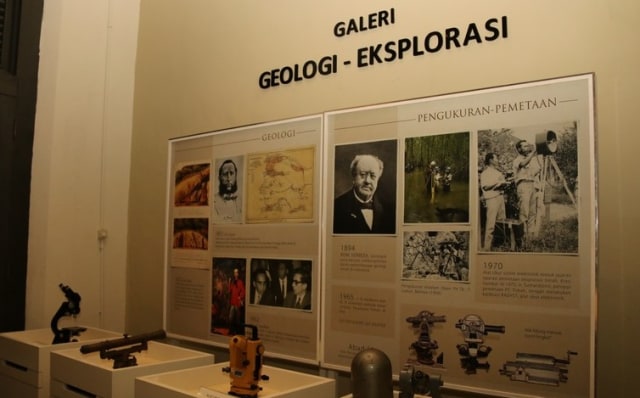Galeri Geologi-Eksplorasi yang menampilkan alat-alat eksplorasi tambang timah dari masa ke masa.(ist)