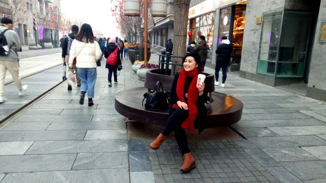Sambut Cap Go Meh di Dashilar Street, Beijing, China