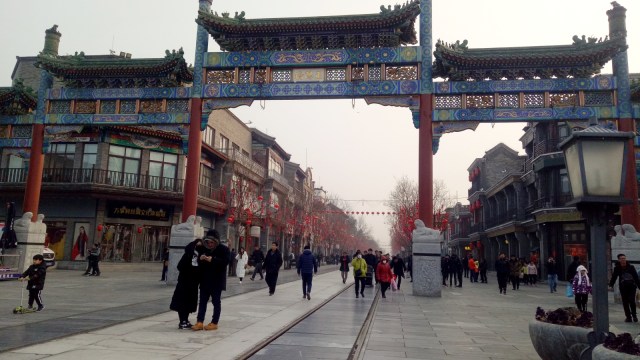 Sambut Cap Go Meh di Dashilar Street, Beijing, China