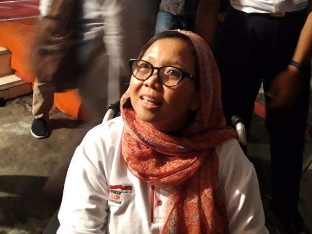 Alissa Wahid, putri sulung Gus Dur saat berkunjung ke Yogyakarta, Rabu (20/2/2019). Foto: Nadhir Attamimi.